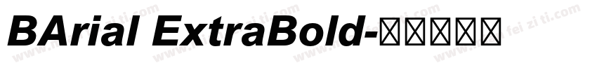 BArial ExtraBold字体转换